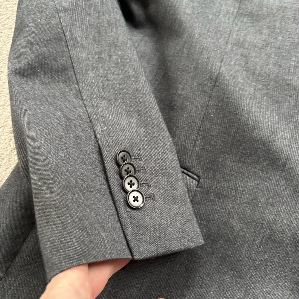 Banana republic twill Classic Gray Men's Blazer suit coat